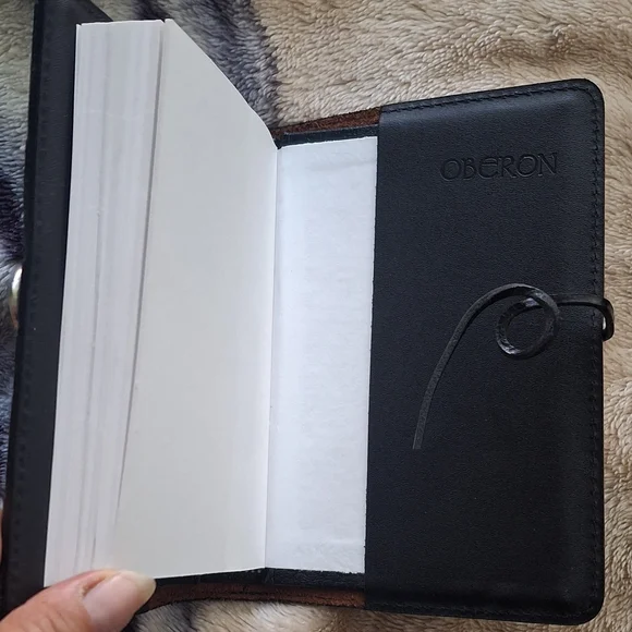 Oberon Brown Leather Book Journal Cover Y Celtic Knot Design - Picture 4 of 4